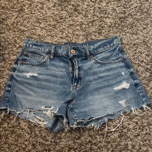 American Eagle Ripped Denim Jean Shorts